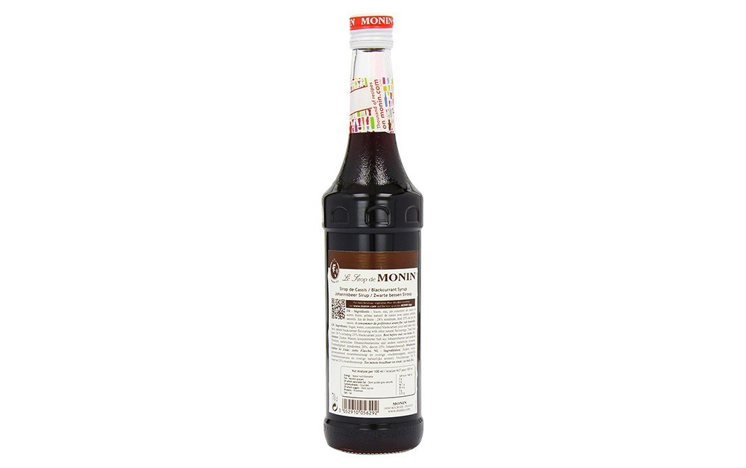 Monin Cassis Blackcurrant Syrup    Bottle  700 millilitre